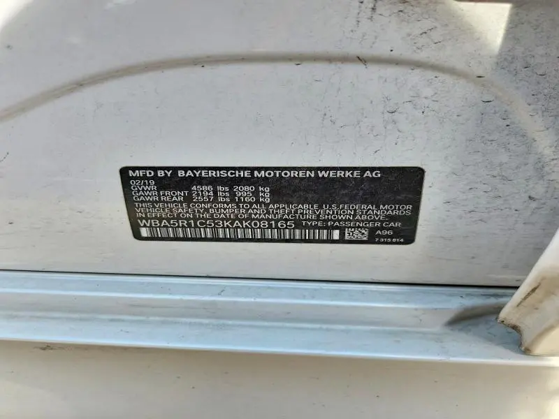 2019 BMW 330I   