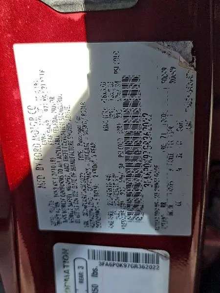 2016 FORD FUSION TITANIUM  