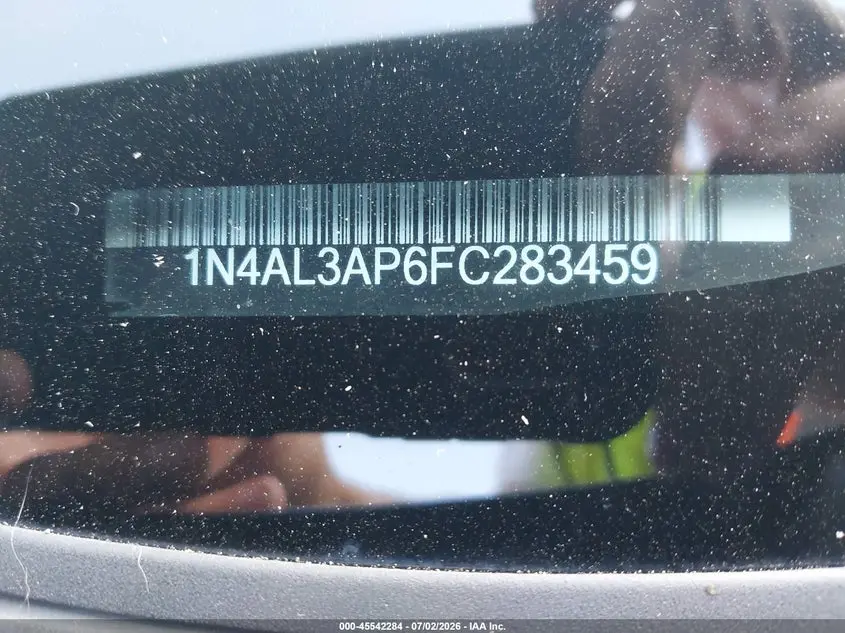 2015 NISSAN ALTIMA 2.5/2.5 S/2.5 SL/2.5 SV