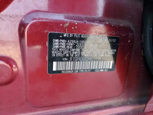 2013 SUBARU IMPREZA PREMIUM  