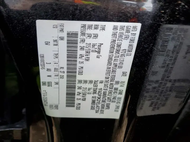 2014 FORD FOCUS SE  