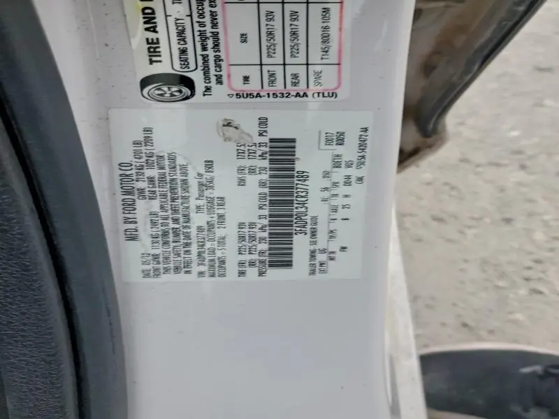 2012 FORD FUSION HYBRID  