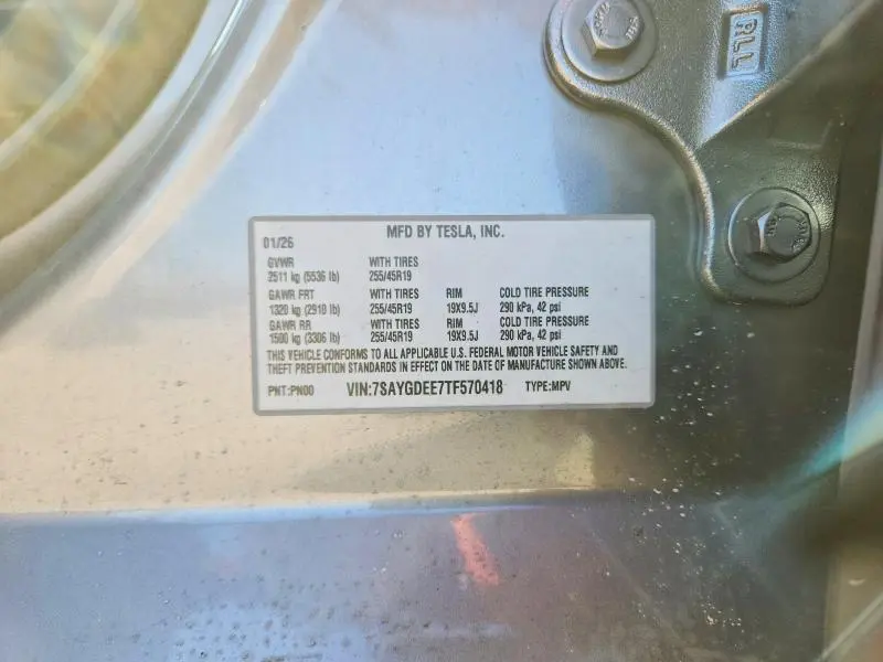 2026 TESLA MODEL Y   