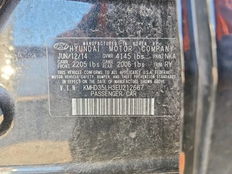 2014 HYUNDAI ELANTRA GT   