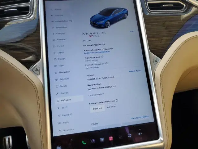 2014 TESLA MODEL S   