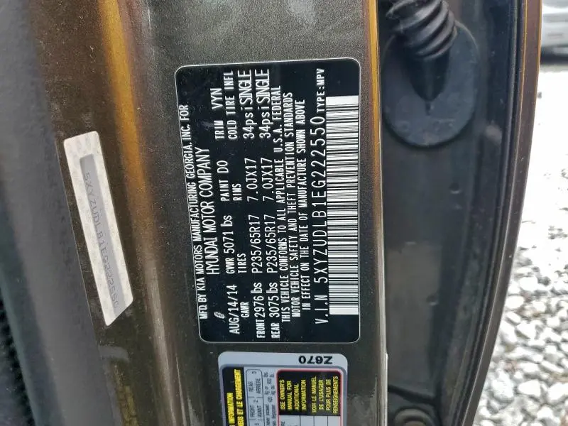 2014 HYUNDAI SANTA FE SPORT   