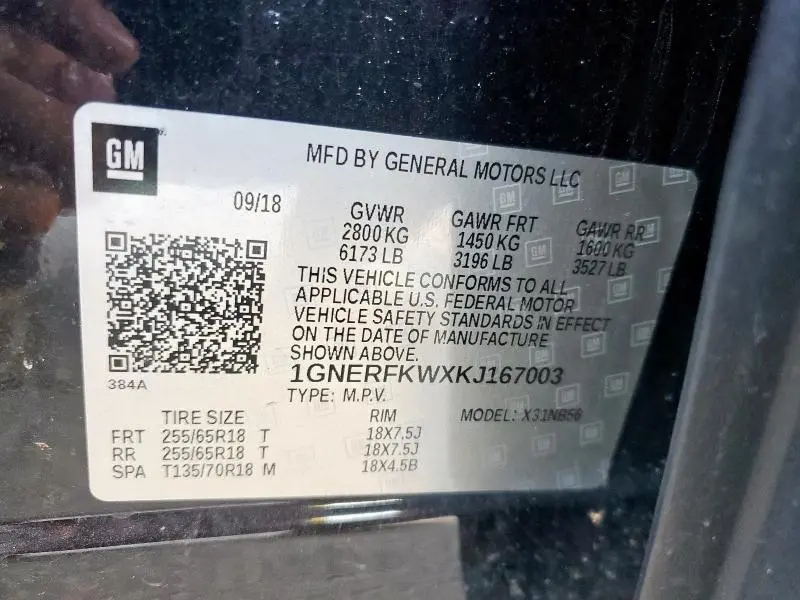 2019 CHEVROLET TRAVERSE LS  