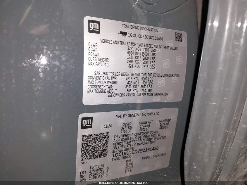 2025 CHEVROLET SILVERADO 1500  