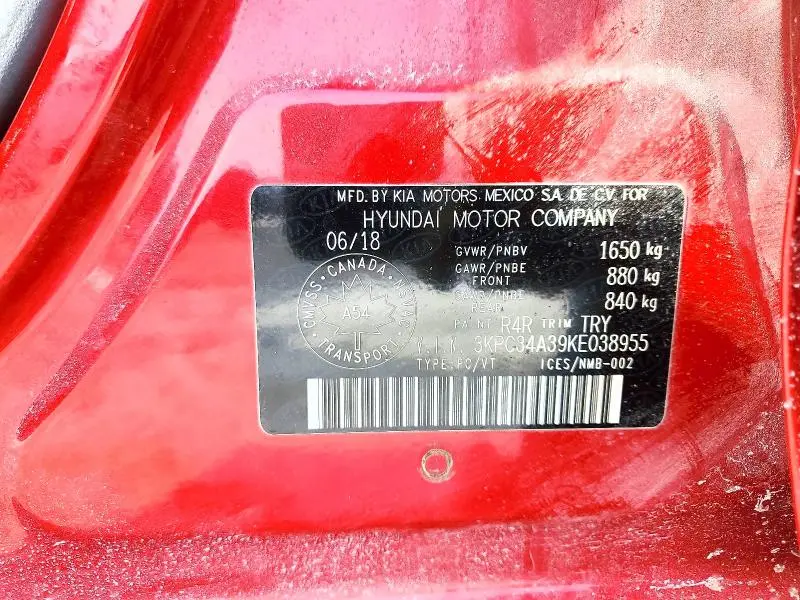 2019 HYUNDAI ACCENT LIMITED  