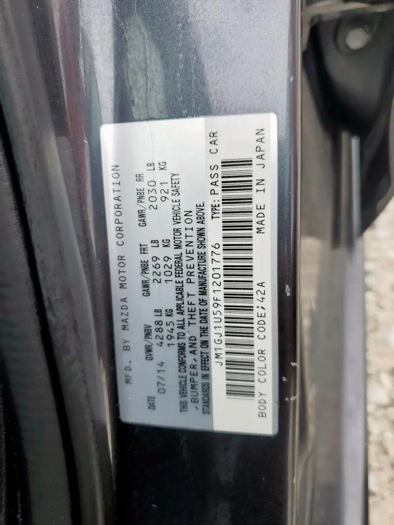 2015 MAZDA 6 SPORT  