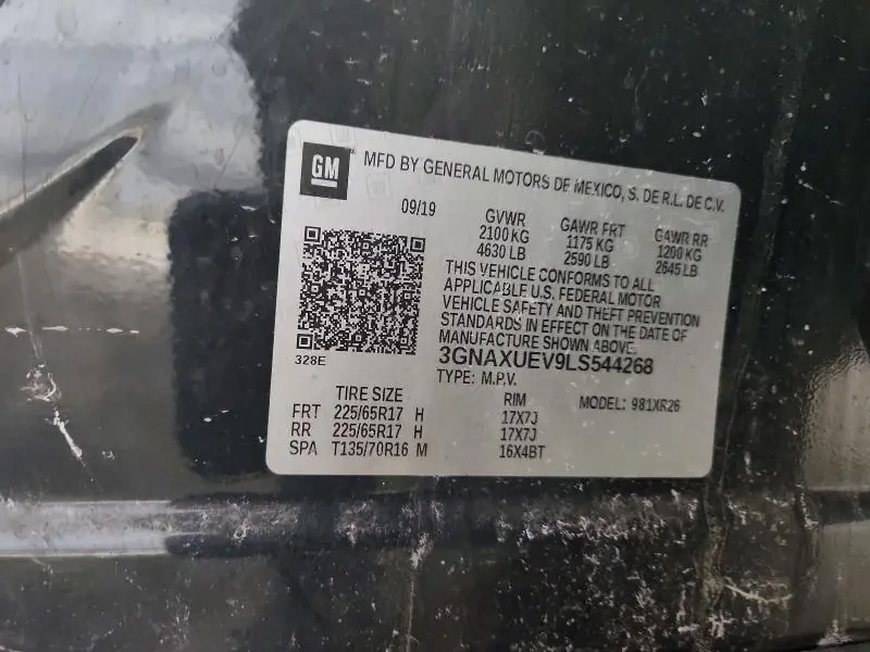 2020 CHEVROLET EQUINOX LT  