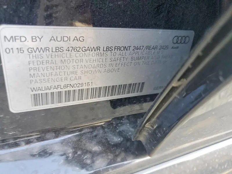 2015 AUDI A4 PREMIUM  