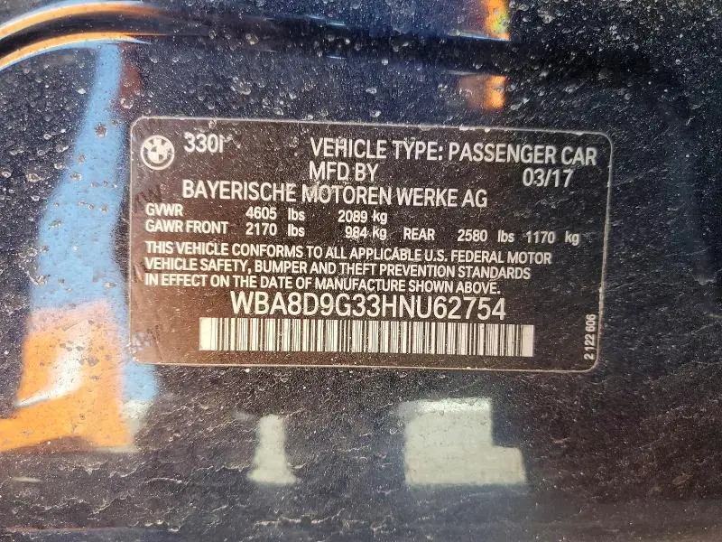 2017 BMW 330 XI  