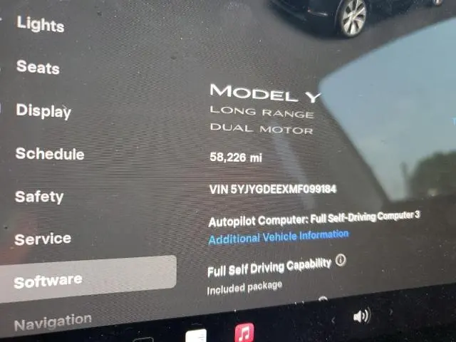 2021 TESLA MODEL Y   