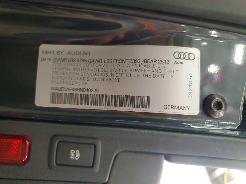 2017 AUDI A4 PREMIUM PLUS  