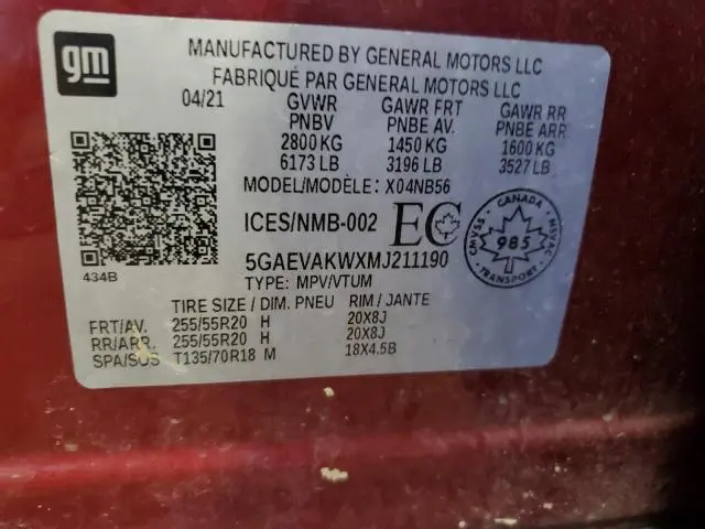 2021 BUICK ENCLAVE ESSENCE  