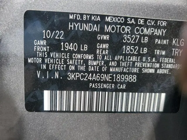 2022 HYUNDAI ACCENT SE  