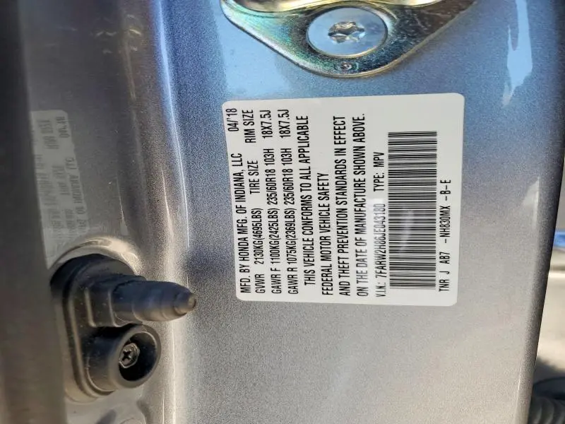 2018 HONDA CR-V EXL  