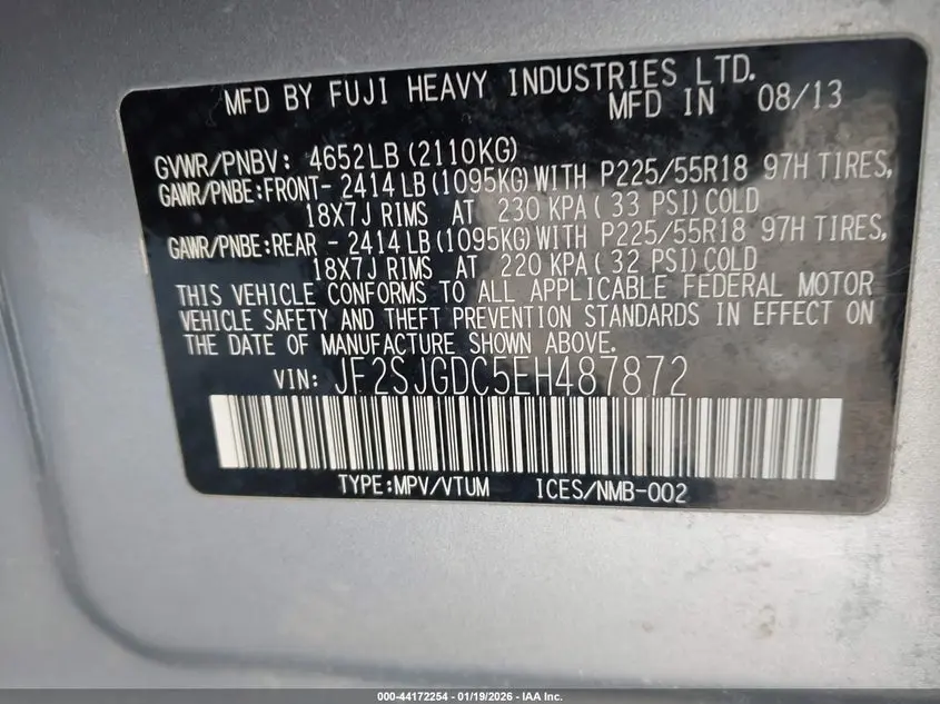 2014 SUBARU FORESTER 2.0XT PREMIUM