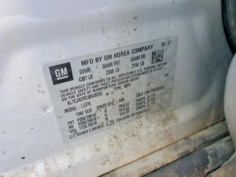 2018 CHEVROLET TRAX LS  