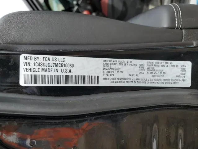 2021 DODGE DURANGO SRT 392  