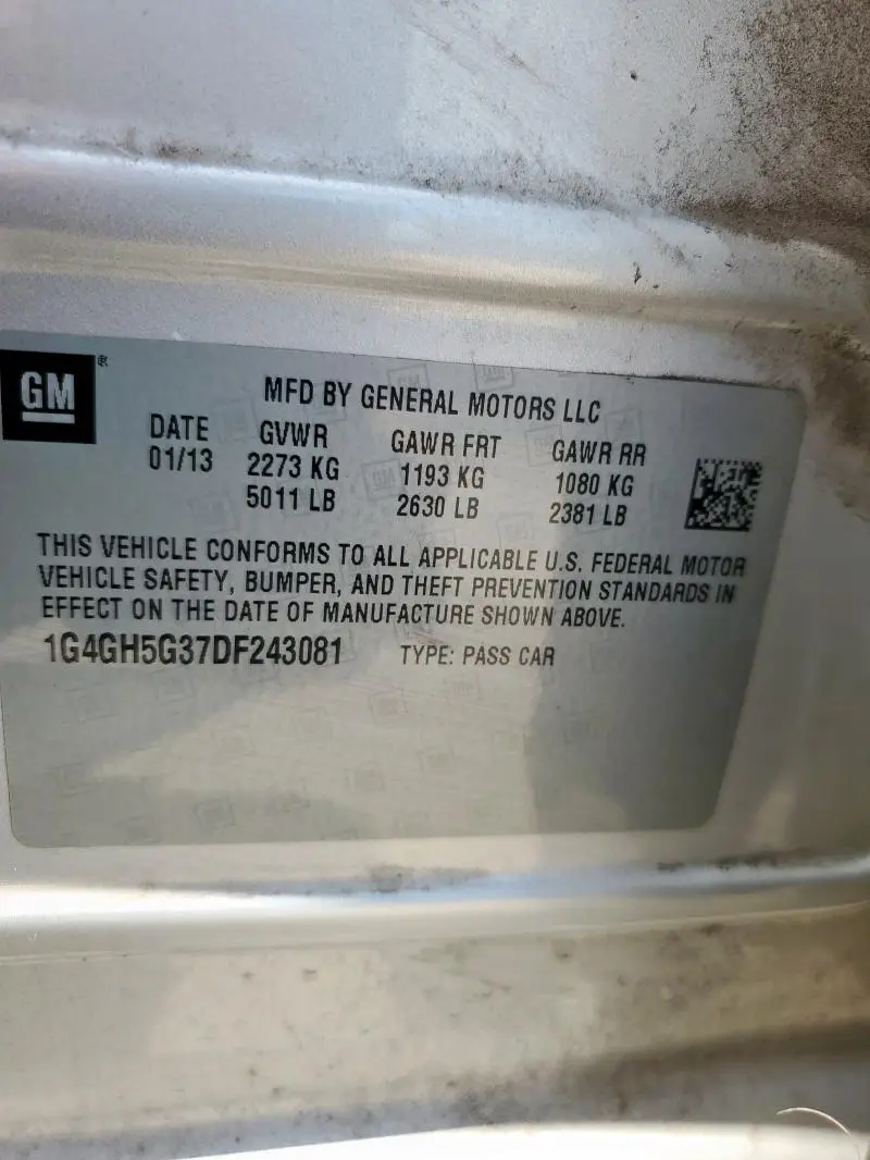 2013 BUICK LACROSSE PREMIUM  