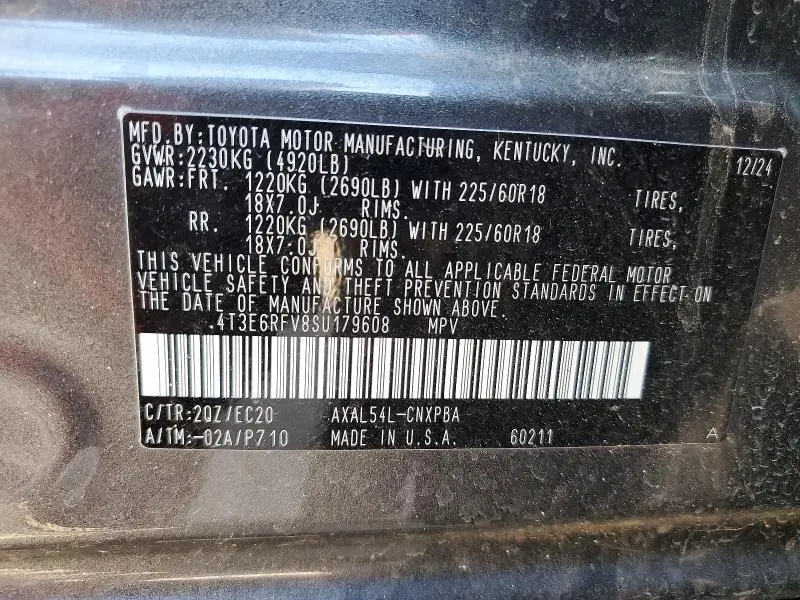 2025 TOYOTA RAV4 XSE  