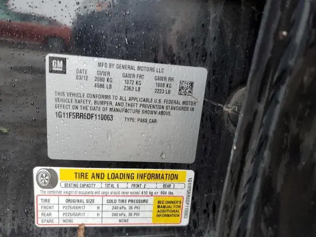 2013 CHEVROLET MALIBU 2LT  