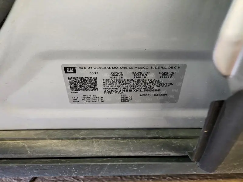 2019 CHEVROLET TRAX LS  