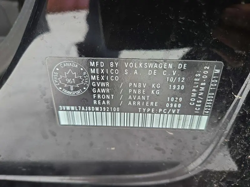 2013 VOLKSWAGEN JETTA TDI  