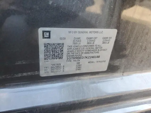 2019 GMC SIERRA K1500 SLE  