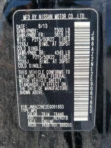 2014 INFINITI QX80   