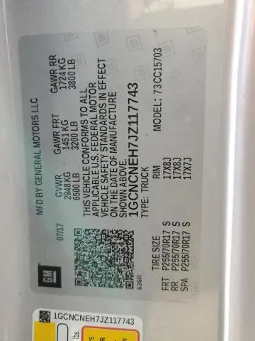 2018 CHEVROLET SILVERADO C1500  