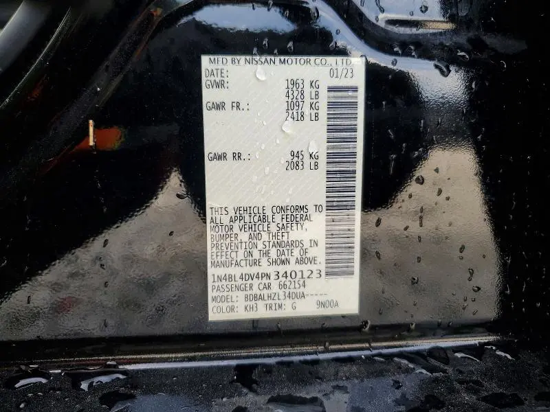 2023 NISSAN ALTIMA 2.5 SV  