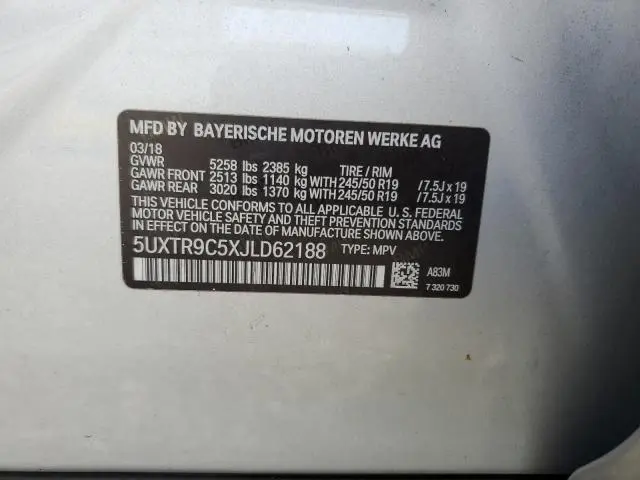 2018 BMW X3 XDRIVE30I  