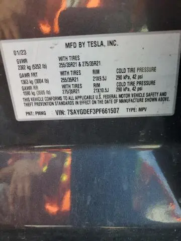2023 TESLA MODEL Y   