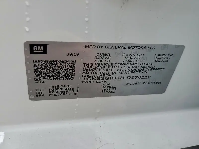 2020 GMC YUKON XL K1500 SLT  