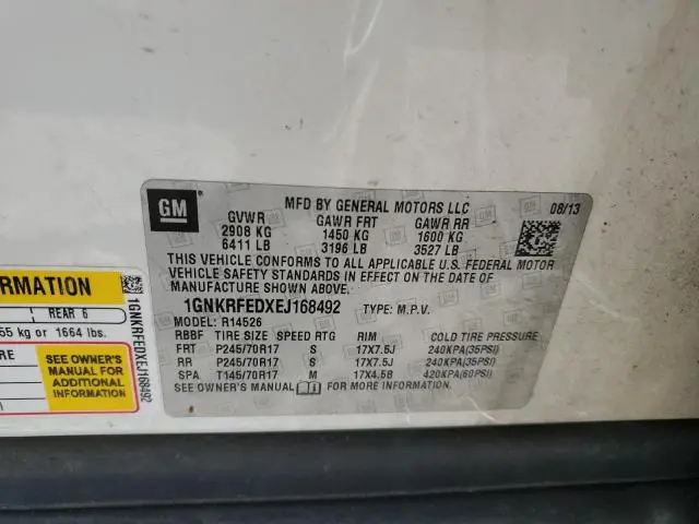 2014 CHEVROLET TRAVERSE LS  