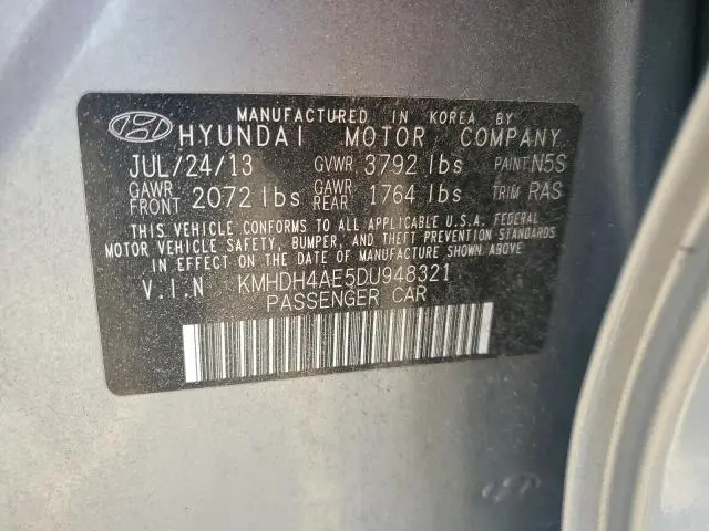 2013 HYUNDAI ELANTRA GLS  