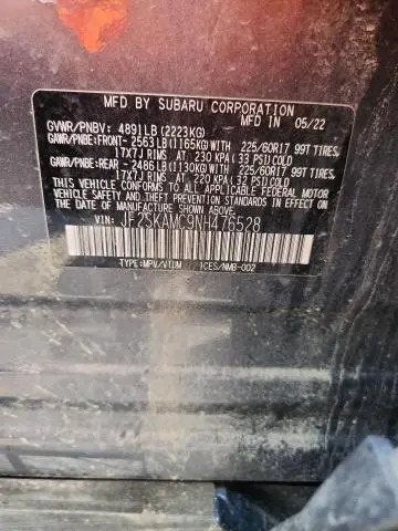 2022 SUBARU FORESTER WILDERNESS  