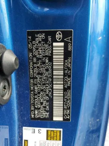 2015 TOYOTA SCION TC   