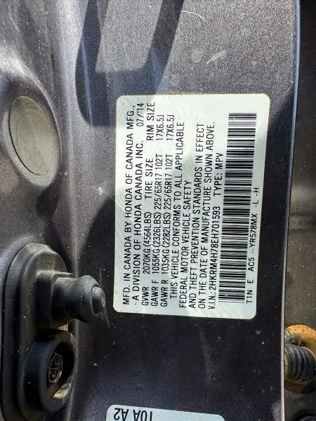 2014 HONDA CR-V EXL  