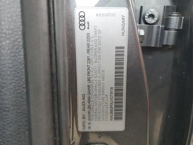 2018 AUDI A3 PREMIUM  