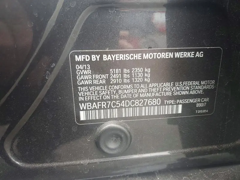 2013 BMW 535 I  