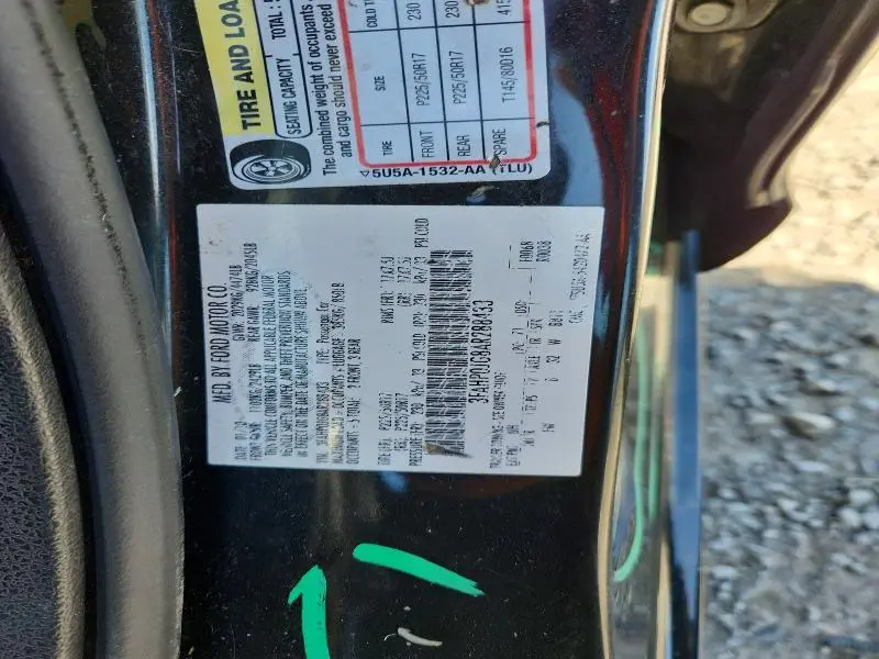 2010 FORD FUSION SEL  