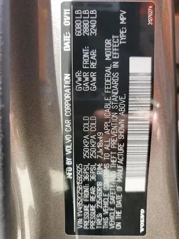 2011 VOLVO XC90 3.2  