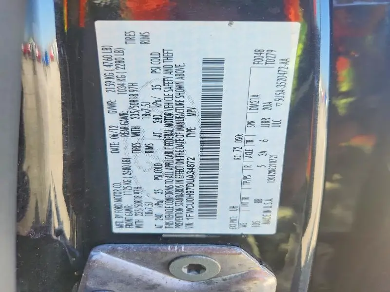 2013 FORD ESCAPE SEL  