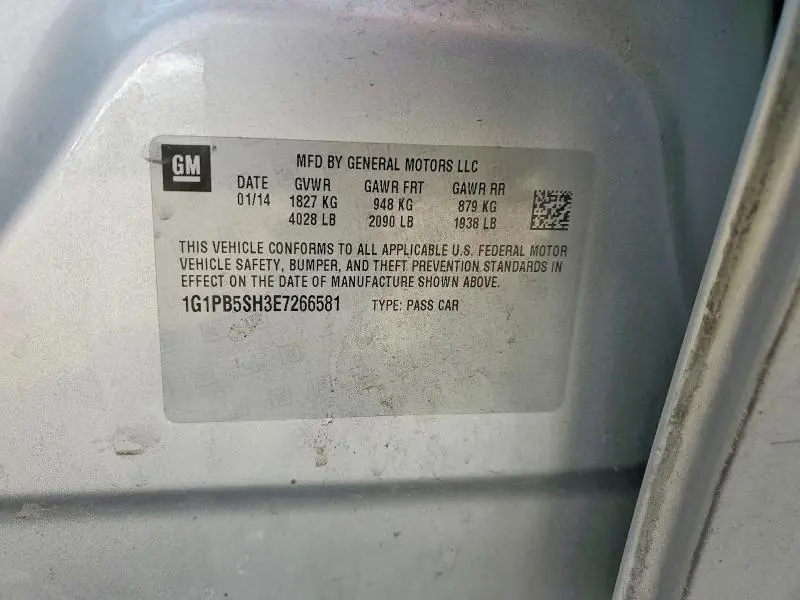 2014 CHEVROLET CRUZE LS  