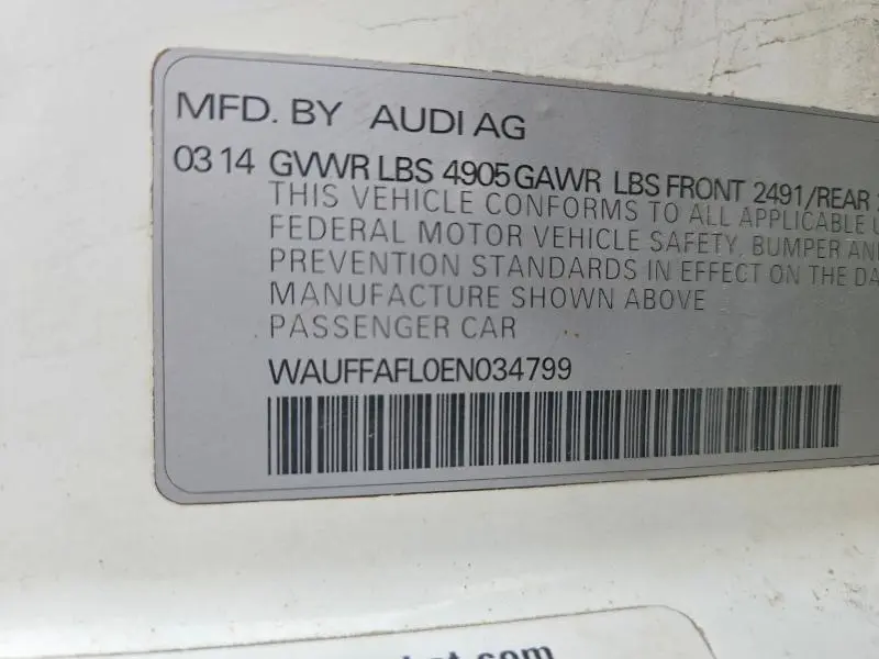 2014 AUDI A4 PREMIUM PLUS  
