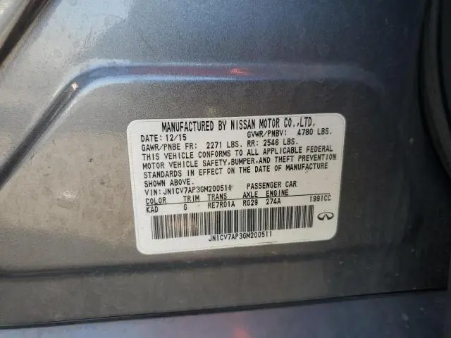 2016 INFINITI Q50 BASE  